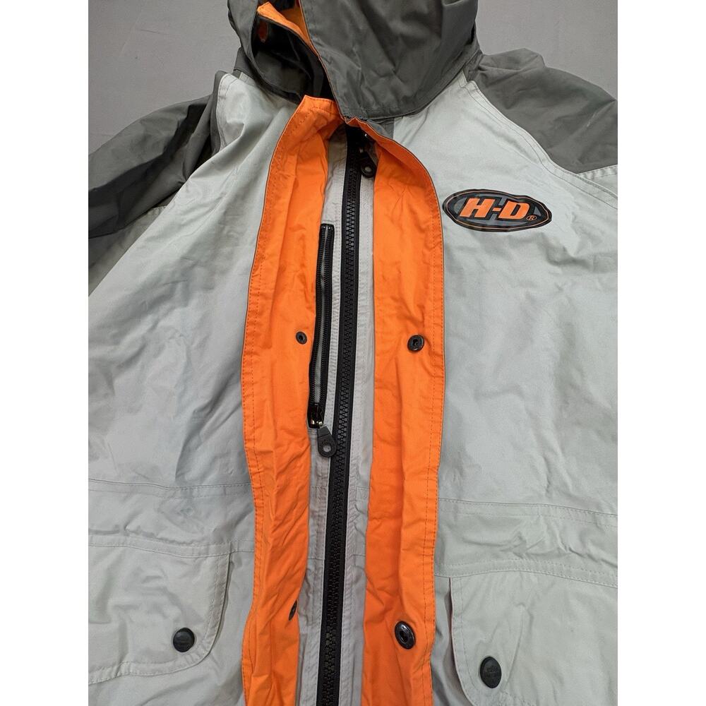 Harley Davidson Reflective Packable Motorcycle Rain/Wind Jacket Extra Large - Picture 7 of 15
